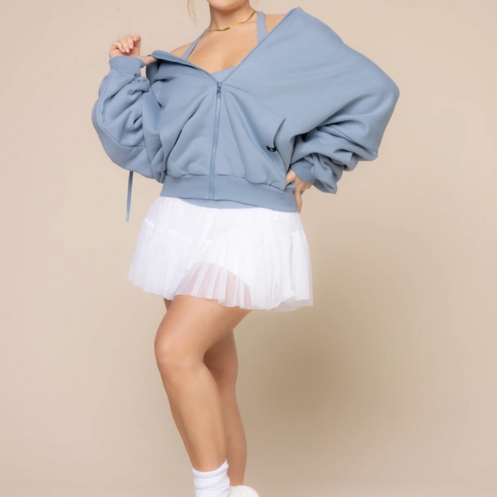 POPFLEX Zip Cloud Hoodie - Blue Storm - S/M - SOLD OUT - Taylor Swift - Picture 2 of 9